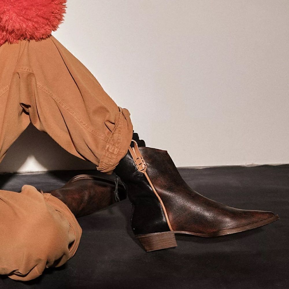 We The Free Wesley Western Ankle Boots – Brown Leather – US 11 – NWOB - Picture 5 of 15